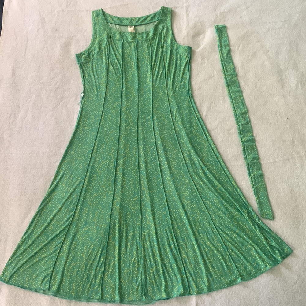 Per septum concept green short sleeve yellow small dotted dress for sale - Picture 2 of 5